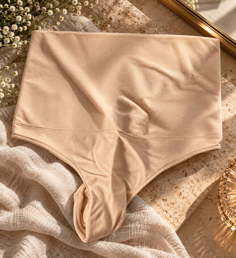 SKIMS Seamless Sculpt Mid Waist Thong Size S/M Sand